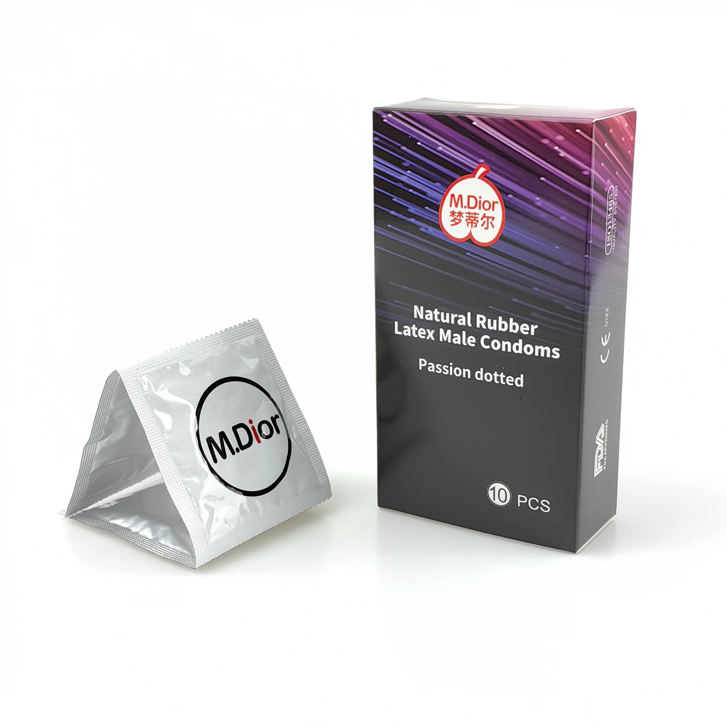 Modern Latest Custom-Made High-Quality Colored Male Latex Condoms With Extra Moist And Stretchy Surface