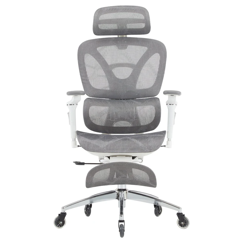 mesh chair with metal base gray office chair with adjustable headrest wholesale high end office chair with adjustable backrest