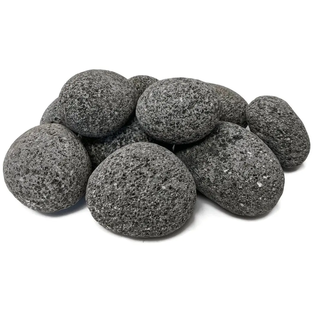 
Tumbled Lava Pebble Rock For BBQ Fireplace Fuel Volcanic Stone For Garden Landscaping 