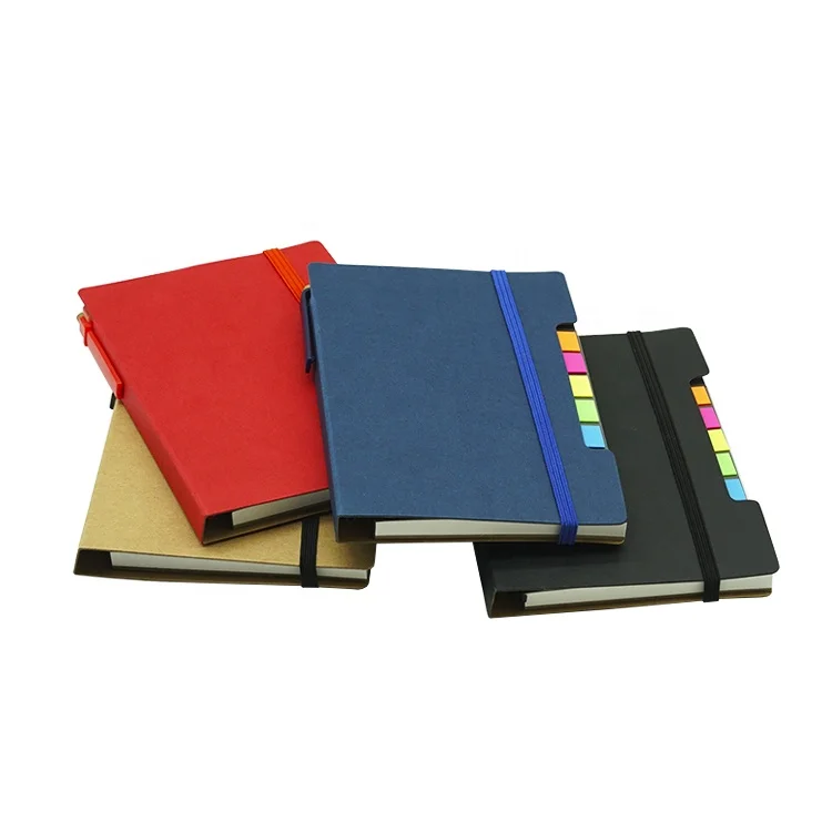 A5 A6 hot factory paper cover business custom diary planner book journal notebook with pen set stickers