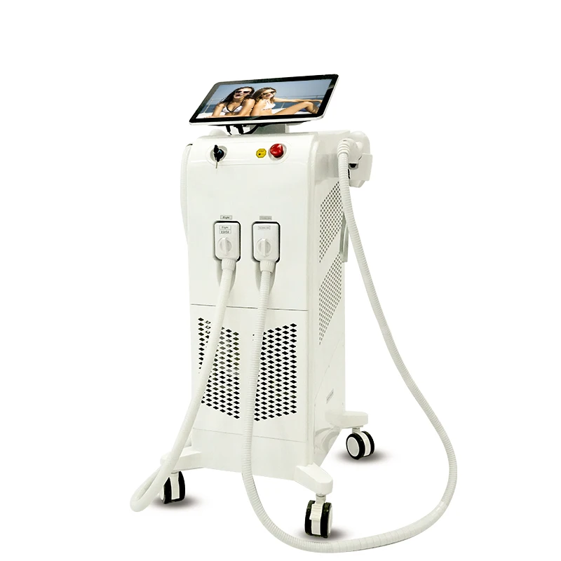 2 in 1 diode laser hair removal IPL skin rejuvenation multi function machine with big screen