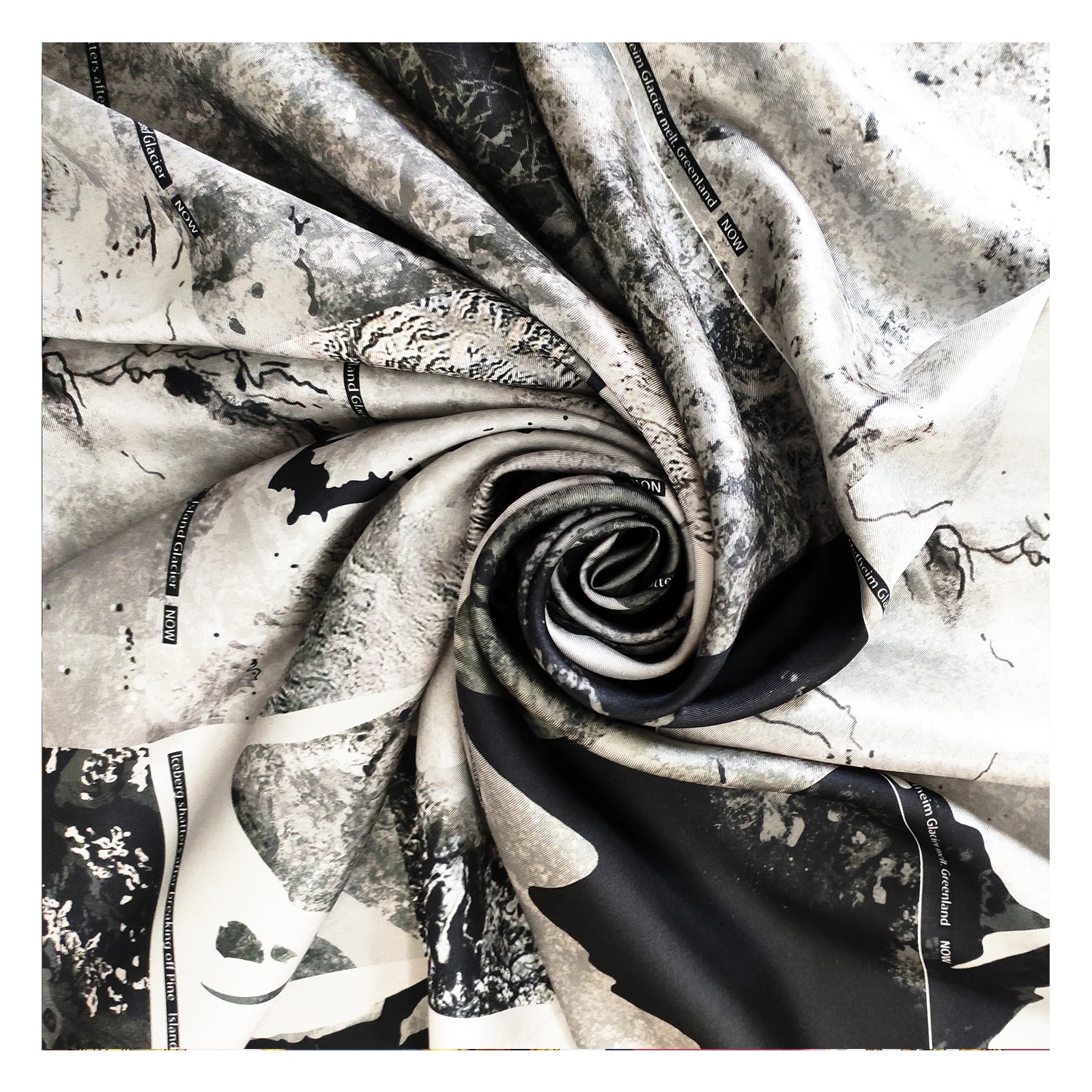 
Best selling silk fabric black and white stripe fabric 