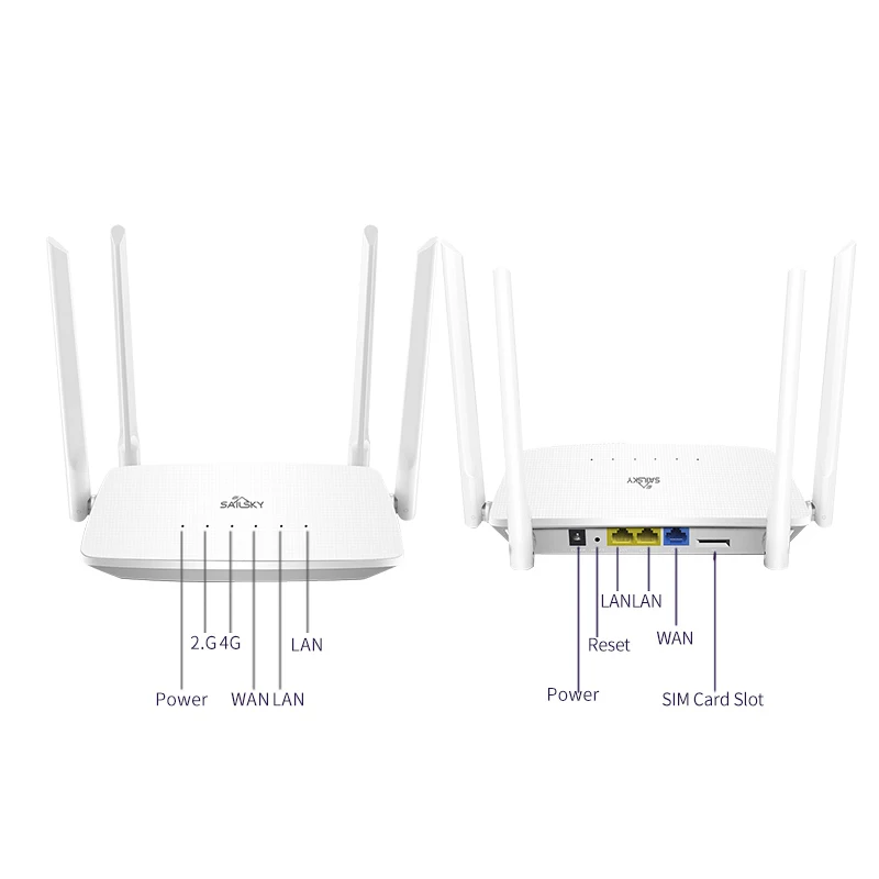 OEM/ODM 300Mbps 4g modem wifi router with sim card slot wireless CPE with 4 External Antenna