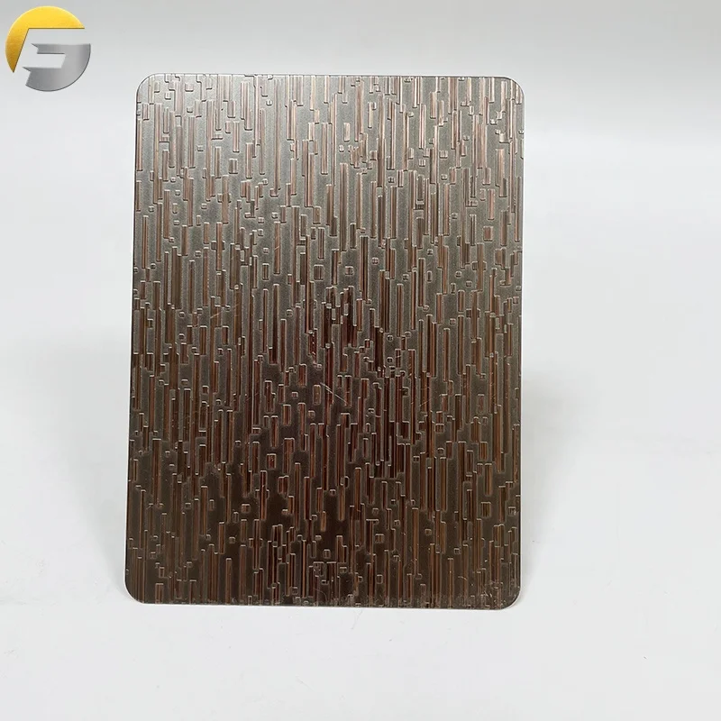 V3078 Copper Etched Stainless Steel Sheet 2022 Hot Selling Professional Factory