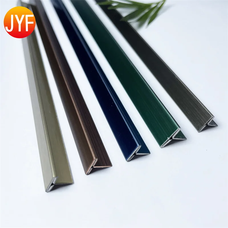 H650 SUS 304 Stainless Steel T Profile moulding trim strip line  pvd ss profile