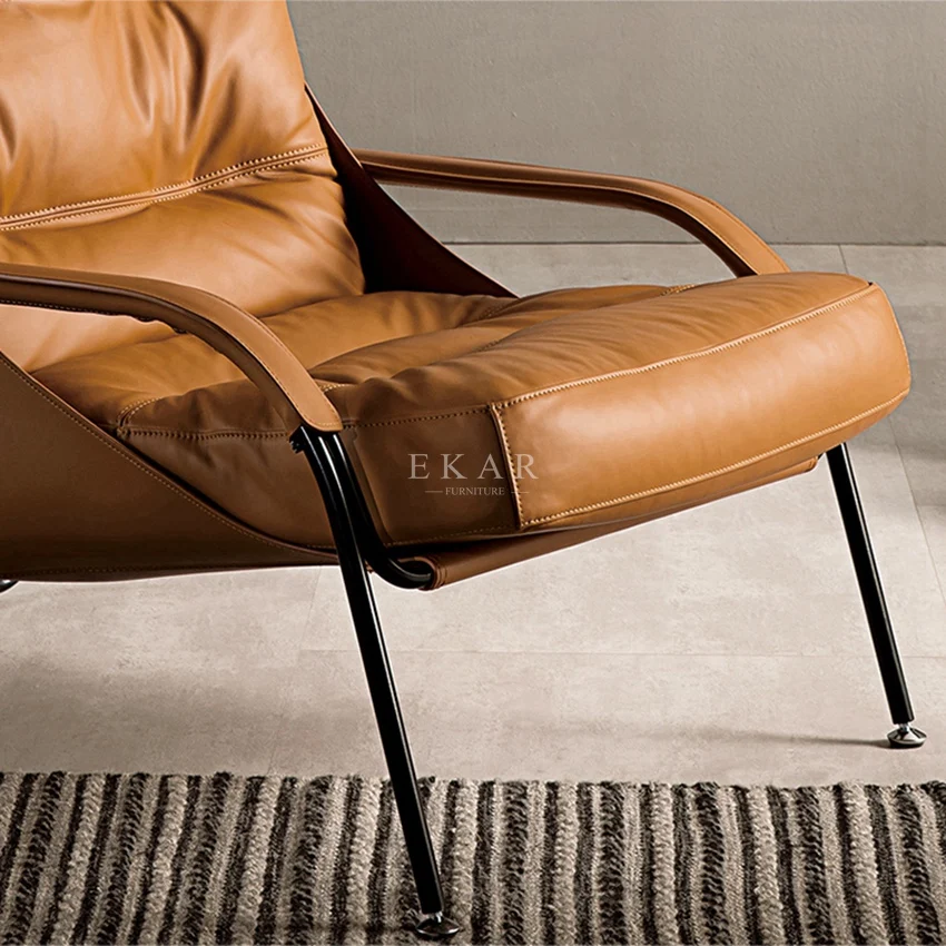 Modern Design Leisure Living Room Home Furniture Accent Imola Arm Chair Single leather lounge leisure chair