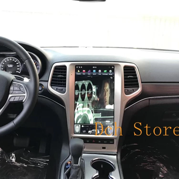  13 6 дюймовый android 9 0 автомобильный dvd-плеер gps для grand cherokee 2009-2020 вертикальный экран Тесла стиль Навигация радио