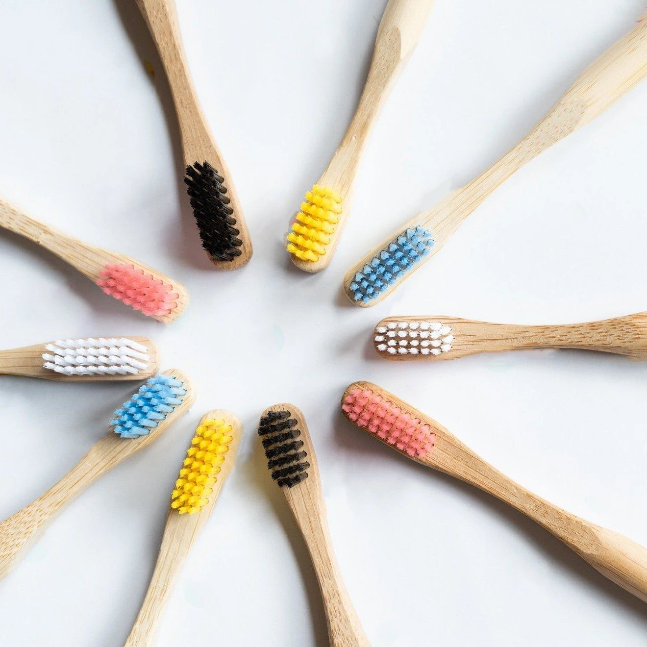 Wholesale eco friendly biodegradable bamboo toothbrush OEM manufacture teeth whitening tooth brush