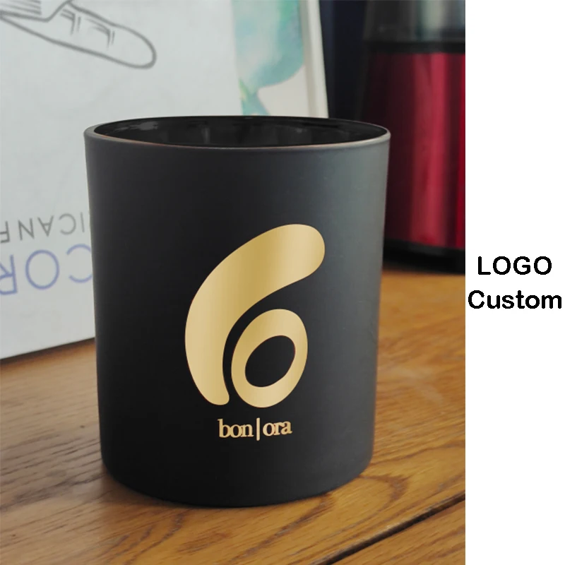 Transparent Candle Containers Custom Logo Sizes Color Luxury Geo Cut Clear Glass Candle Jars Vessels Holders with Lids