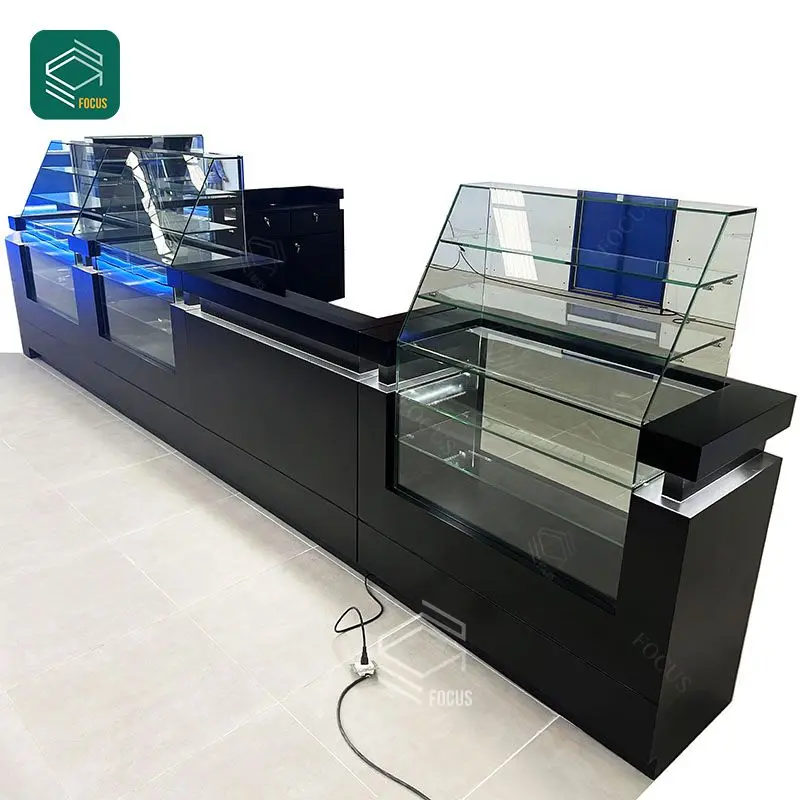 Wooden Cabinet Wood Display Stand Store Display Showcase Hookah Cigarette Shelves Smoke Shop Display