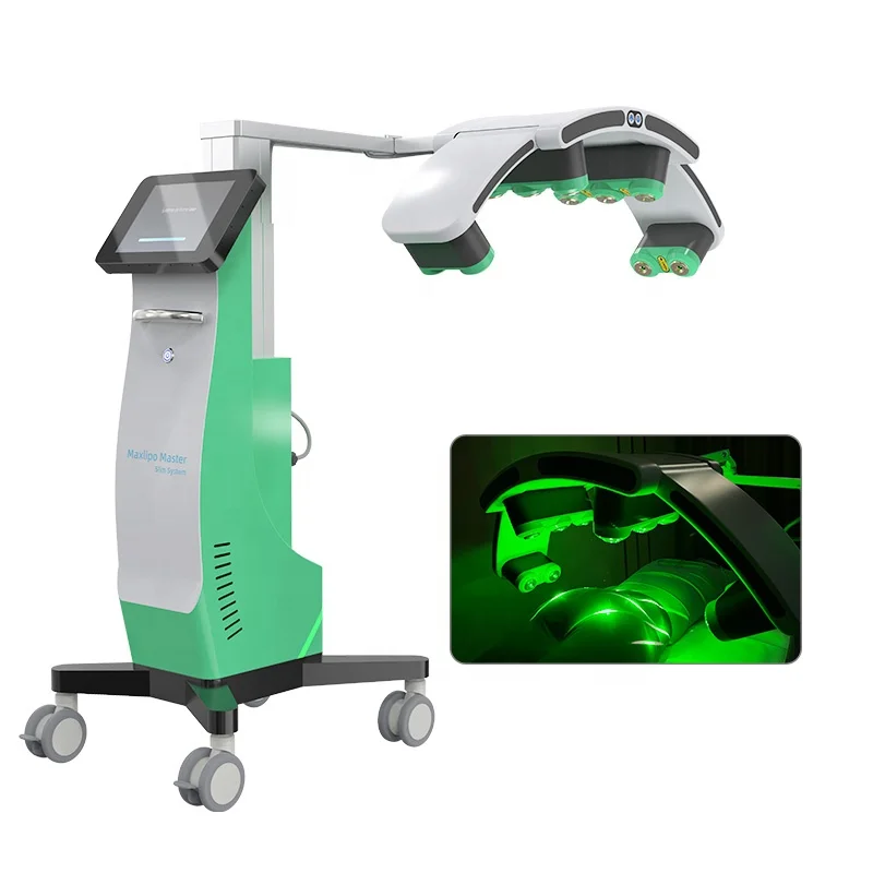 Full Body Fractional Rf Laser 532nm Green Red Light Cold Lipo Pads Body Contourting Laser Beauty Slimming Machine