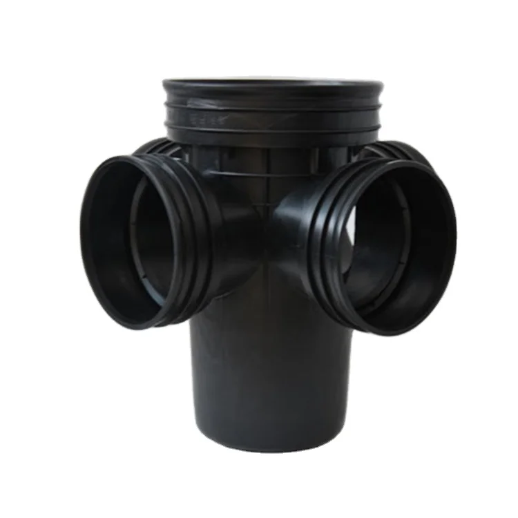 High quality Drainage Pipe Fittings Rain Sewer System Plastic Ground Inspection Well