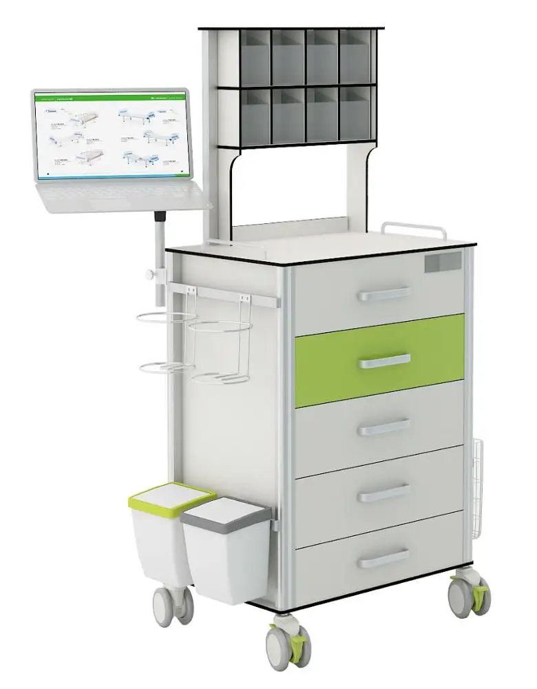 
Guangzhou Factory Wholesale Multifunctional Medical Trolley Cart Medicine Trolley Hospital Cart 