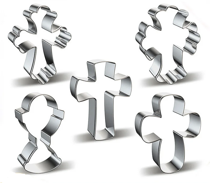 Easter series stainless steel holy cross cookie cutter cake biscuit mold