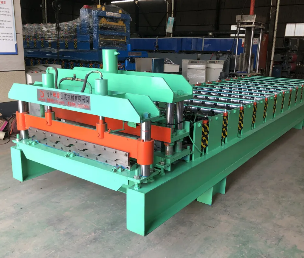 Peru Popular Tr4 Tr6 Trapezoidal Metal Roof Sheet Roll Forming Machine Ibr Iron Roofing Sheet Tile Making Machine DX