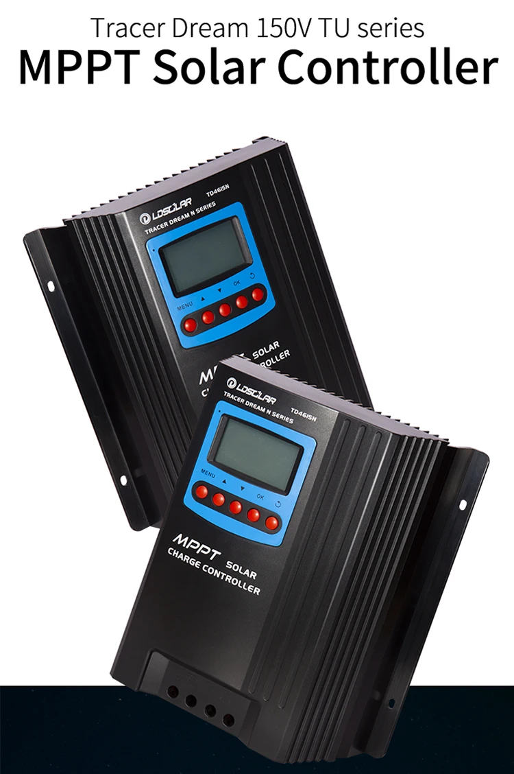 LDSOLAR tracer mppt APP monitor 60amp 12V 24V 48V MPPT Solar Charge Controller  with Bluetooth Wifi