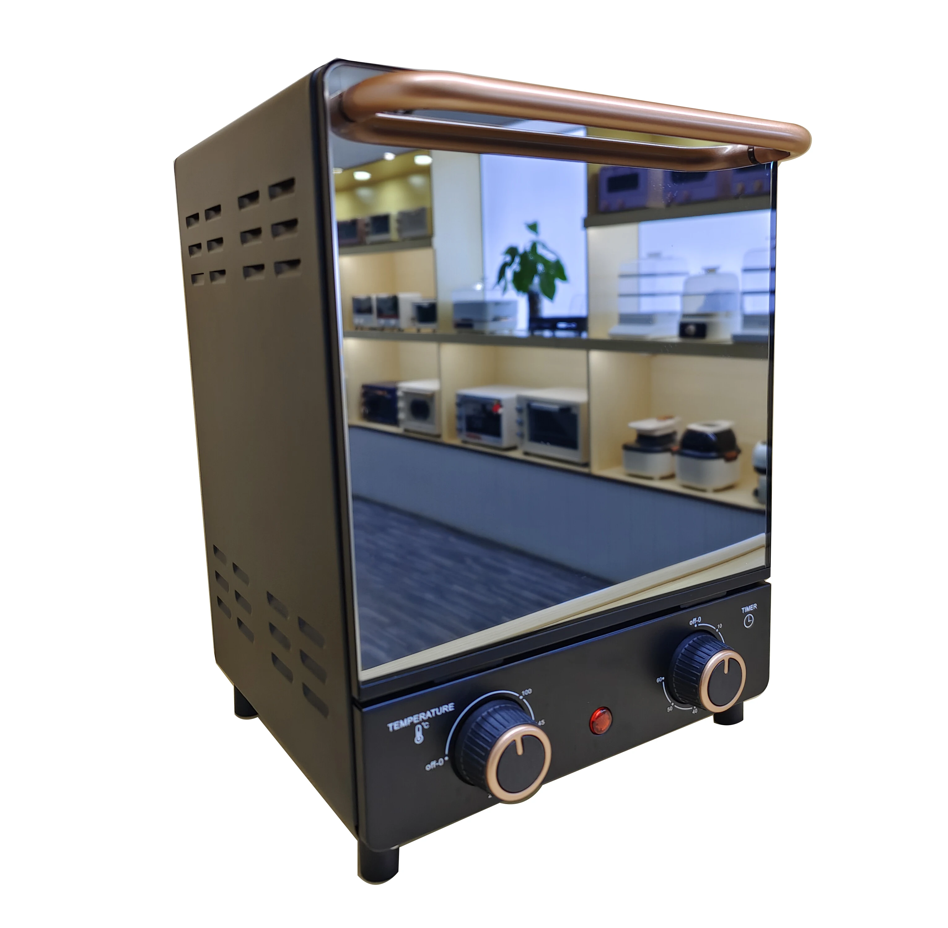 New High-End Multifunctional Vertical 12L Silver Crest Home Bread, Pizza, and Roast Meat Electric Oven