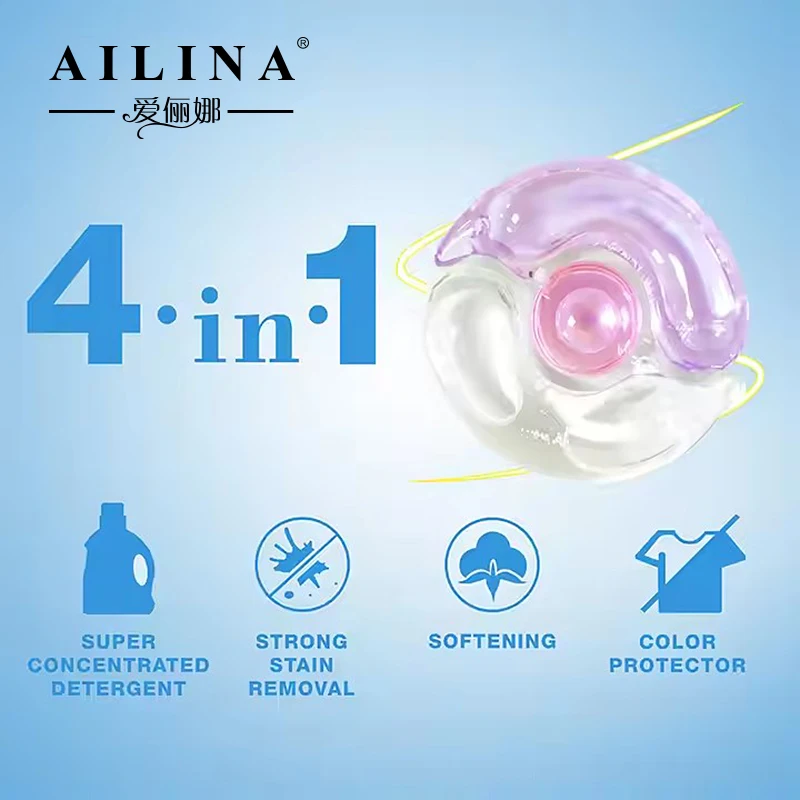 Safe Formula Professional Home Care Clean Cold Wash Fabric Color Protection Laundry Detergent Pacs for family