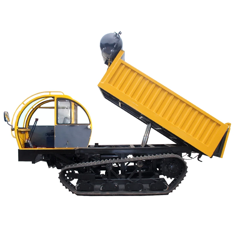 Available in Stock Easy to Operate Chain Dumper Truck Hydraulic Mini Truck Diesel Electric Fuel Options High Driving Cab Roof