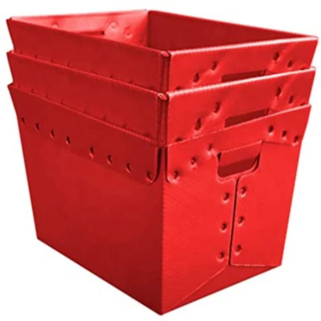 Industrial Widely Used Stackable Antistatic Pp Hollow Corrugated Plastic Coroplast Logistic Crate