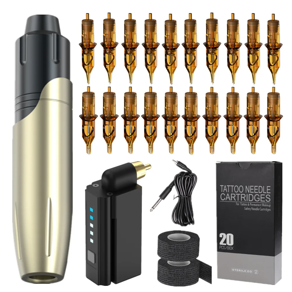 Wholesale Professional Tattoo Pen Tattoo Needle Removable Tattoo kits With battery
