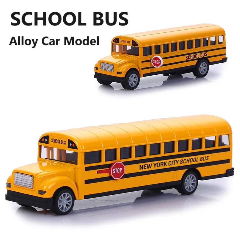 Wholesale 1:32 School Bus Metal Car Toy Alloy Model Car Pull Back Diecast Model Vehicle