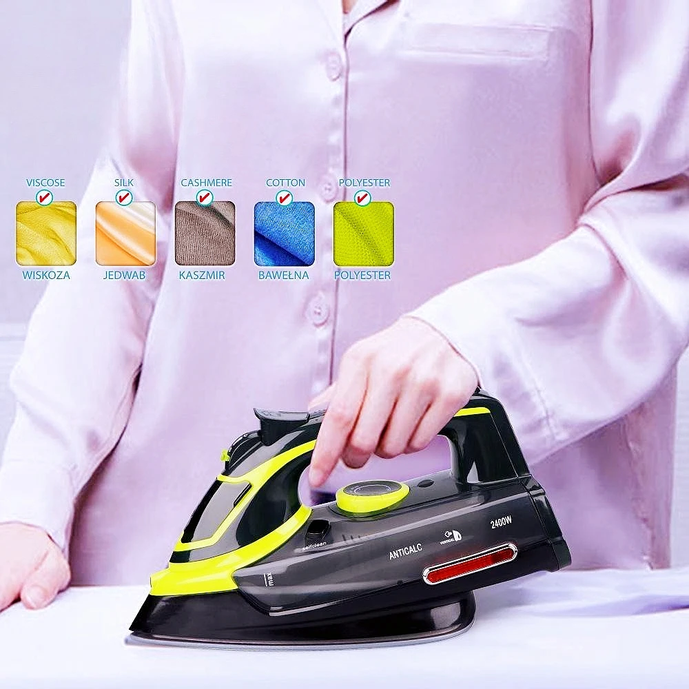 Мощный сухой и влажный электрический утюг двойного назначения 2400 Вт Европейский стандарт бытовой ручной паровой керамический аккумулятор 4 года 220