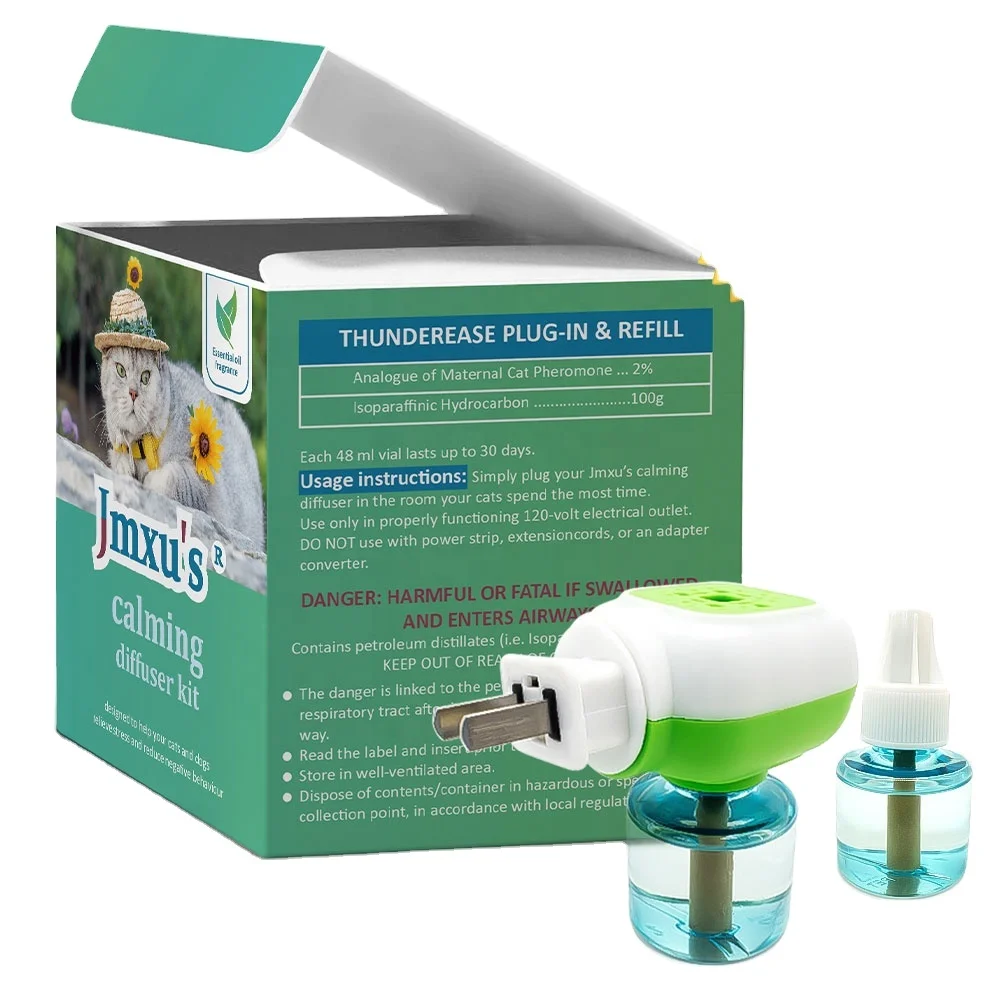 Factory Price Pet Calming Diffuser Kit Pheromone Formula Natural Smell Stress Reducing Calming Diffuser Kit
