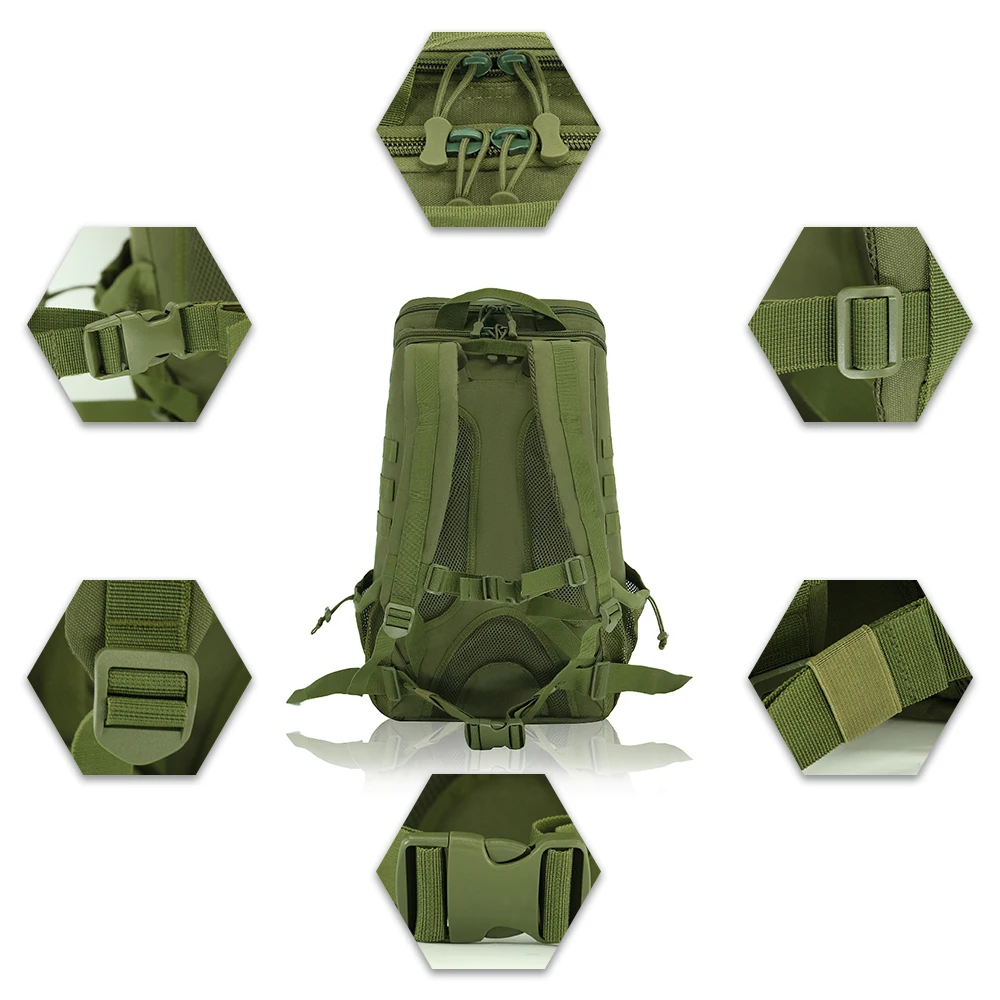 Tactical Medical Assault Pack Outdoor  Ruckack Camping Survival Emergency First Aid Backpack with 3 Removable Pouches