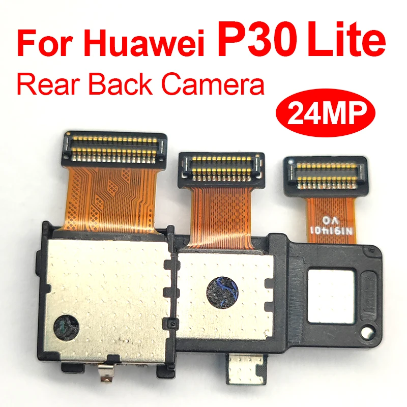 Original Front Rear Back Camera For Huawei P30 Lite 24MP 48MP Main Facing Camera Module Flex Replacement