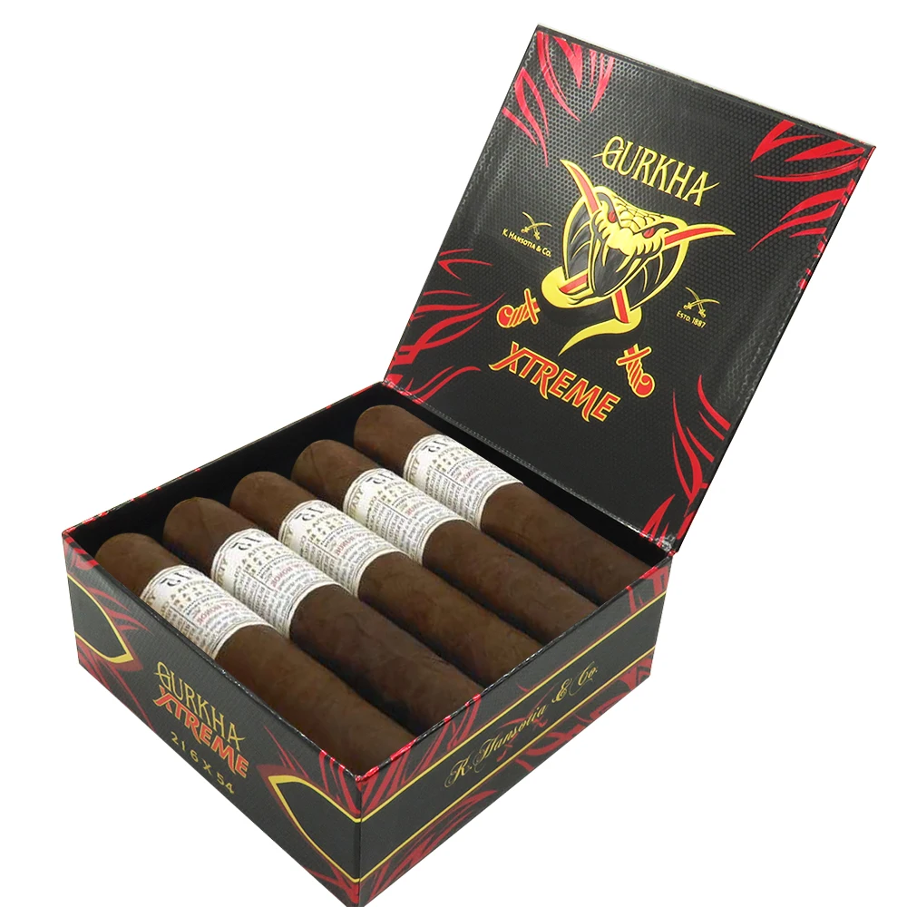 Custom cigar boxes with logo packaging paper gift box display for cigar kit tobacco box on sale