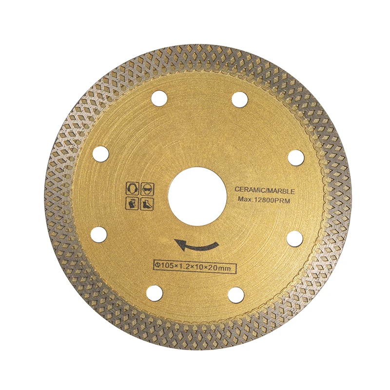 Zhongzuan 115mm Cold Super Thin Continuous Edge Angle Diamond Cutting Disc Circular Saw Blade For Tile Cutting