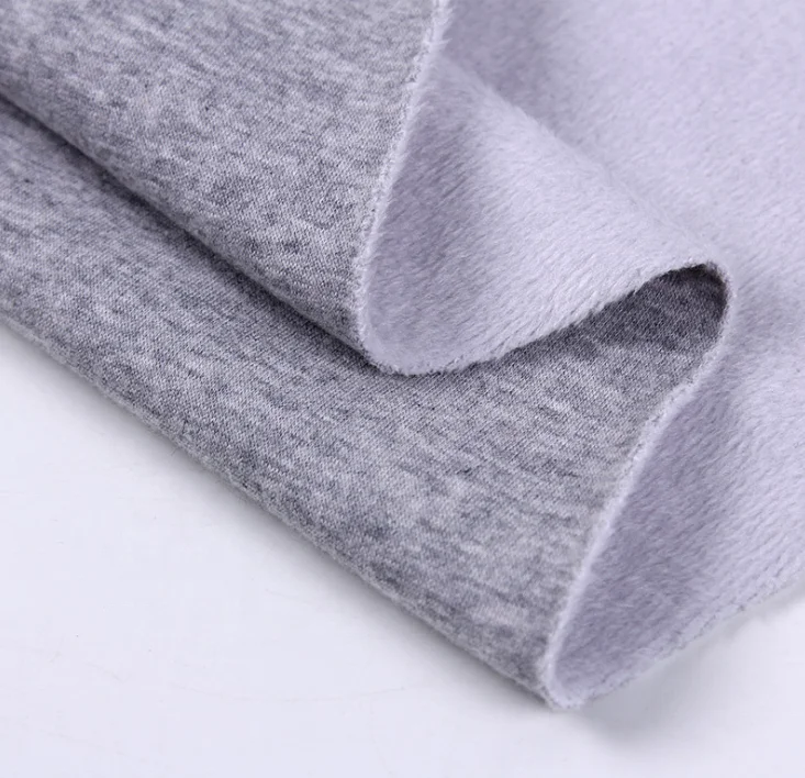 300GSM warp-knitted velvet reactive print cotton polyester fabric for Leggings Thermal Underwear