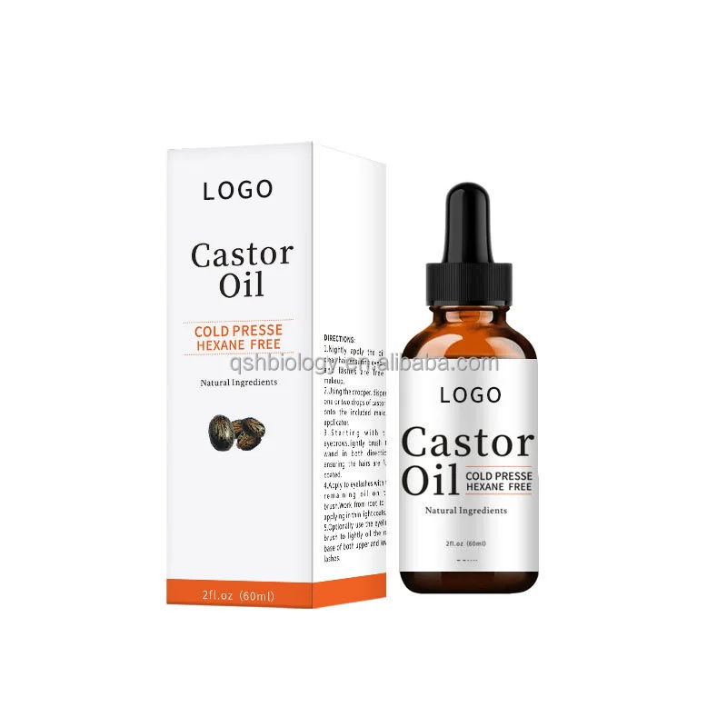100% Natural Organic Cold Pressed Jamaican Black Castor Oil - Pure Unrefined Oils For Thickening Hair,Eyelashes,Eyebrows