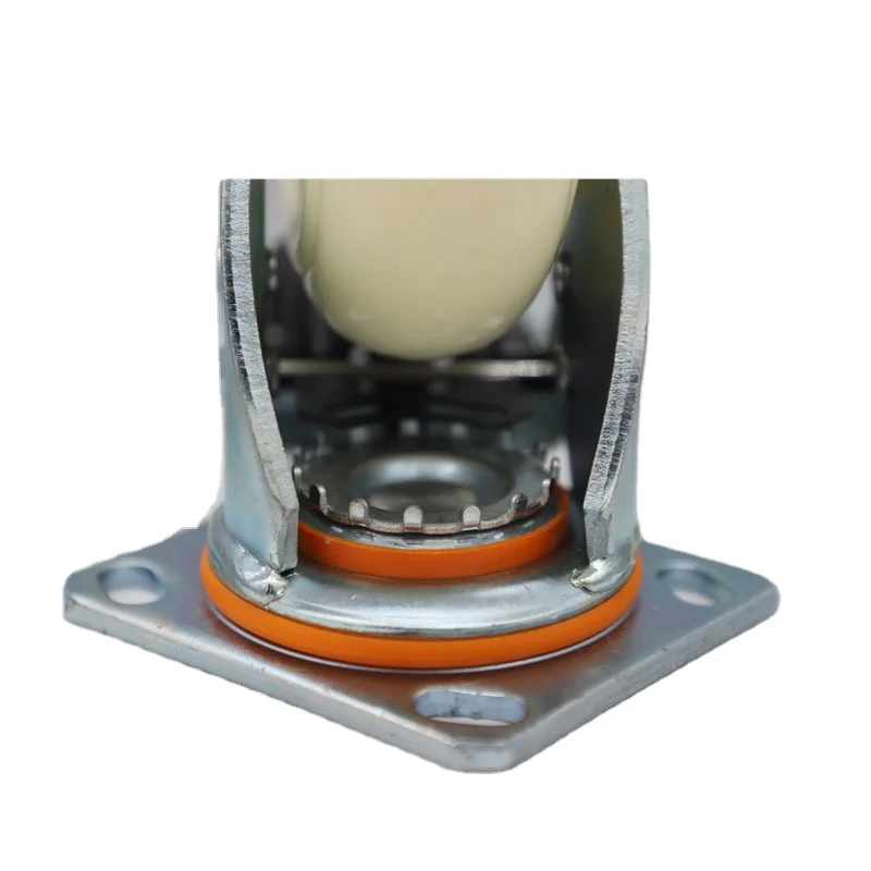 200x50 Strong Impact Resistance Smooth Flat Plate wheel universal adjustable swivel wheels for trolleys