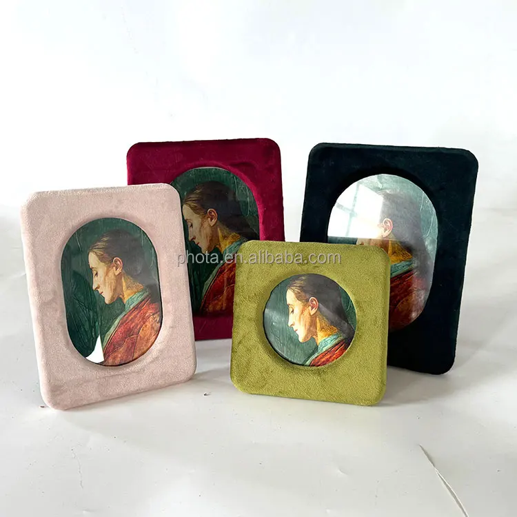 PHOTA Wooden with Velvet Picture Frame