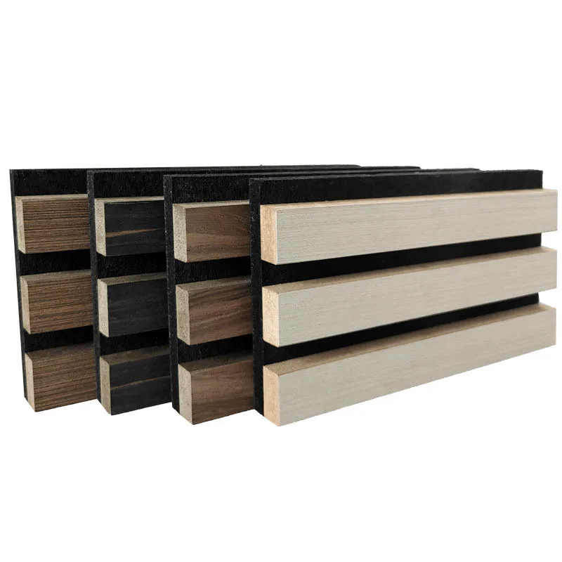 High Quality Akupanel Wooden Slat Acoustic Panels Soundproofing Materials Fire-resistant for Office Catering
