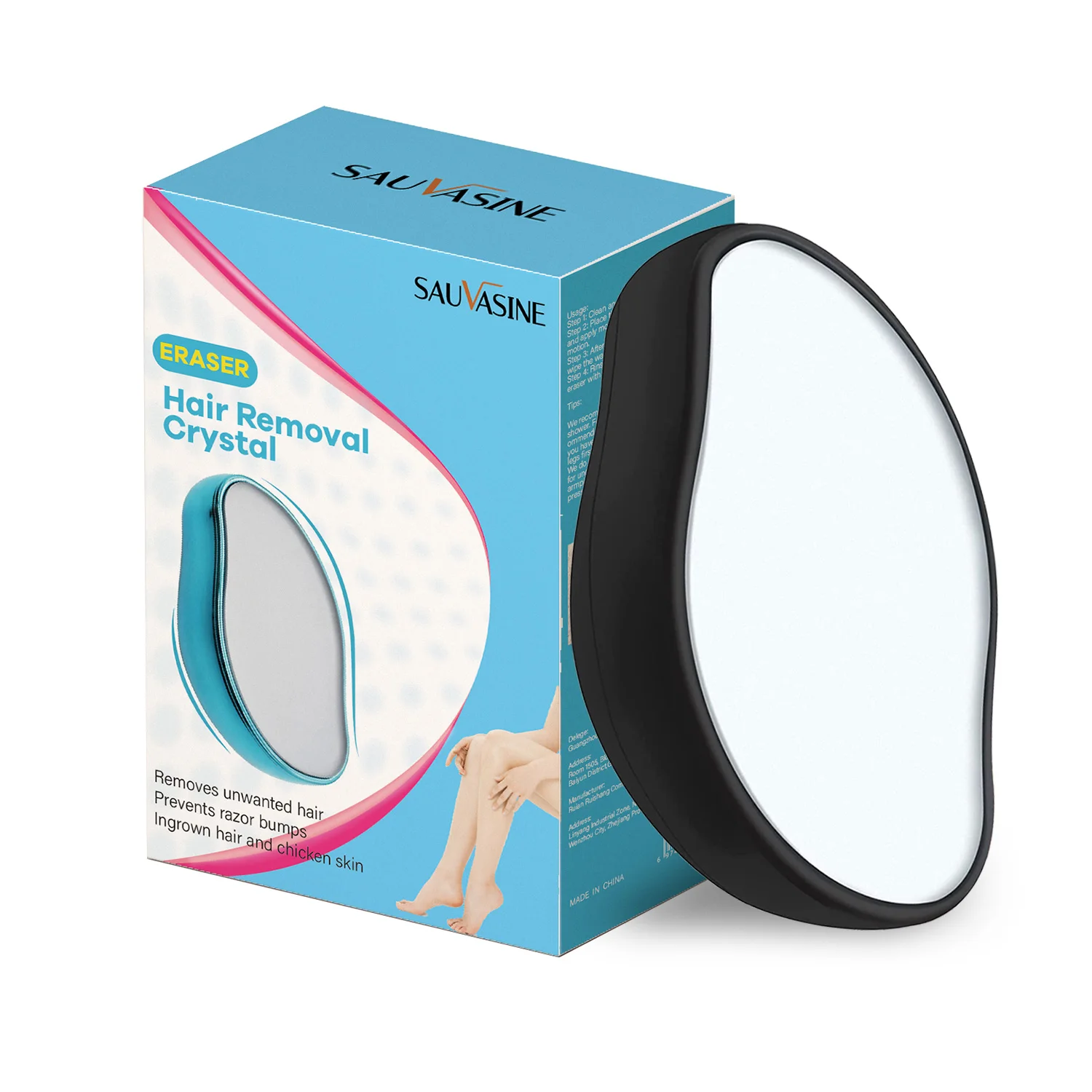 Private Label Arms Legs Glass Hair Removal Tool painless crystal hair remover crystal hair removal eraser for Women