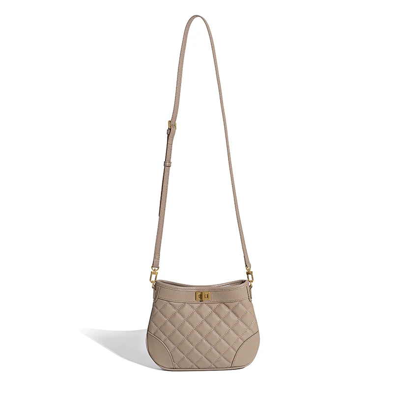 Top Layer Cowhide Lucky With Real Leather Underarm Bag For Messenger Ladies Hand Bags