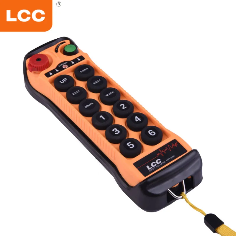 Q1200 Radio remote control tipper truck crane used smart start stop button system for hydraulic