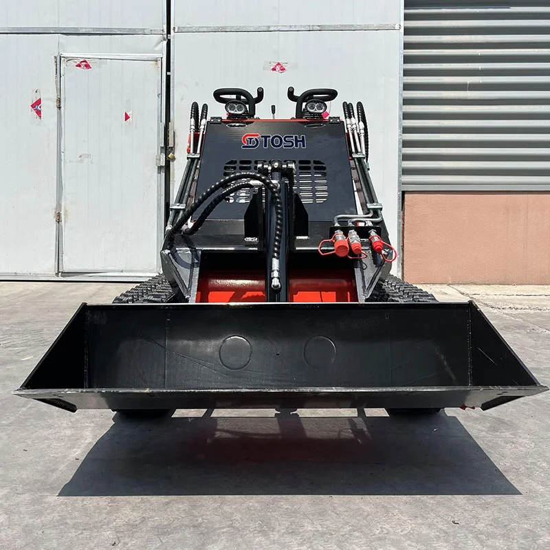 TOSH China Skid Steer Landscaping Garden Machinery Mini Skid Steer Track Wheel Loader For Sale