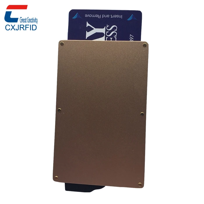 Кошелек мужской с RFID-защитой Тонкий минималистичный металлический держатель для карт подарочной