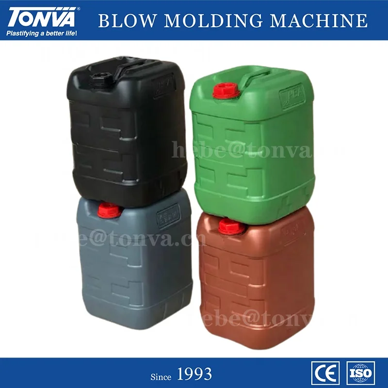 TONVA plastic 30 liters stackable jerrycan bottle barrel making extrusion blow molding machine manufacturer