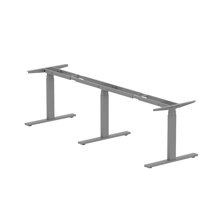 
Low Price Guaranteed Quality Formal Installation Three Legs 3 Section Double Motor Table 