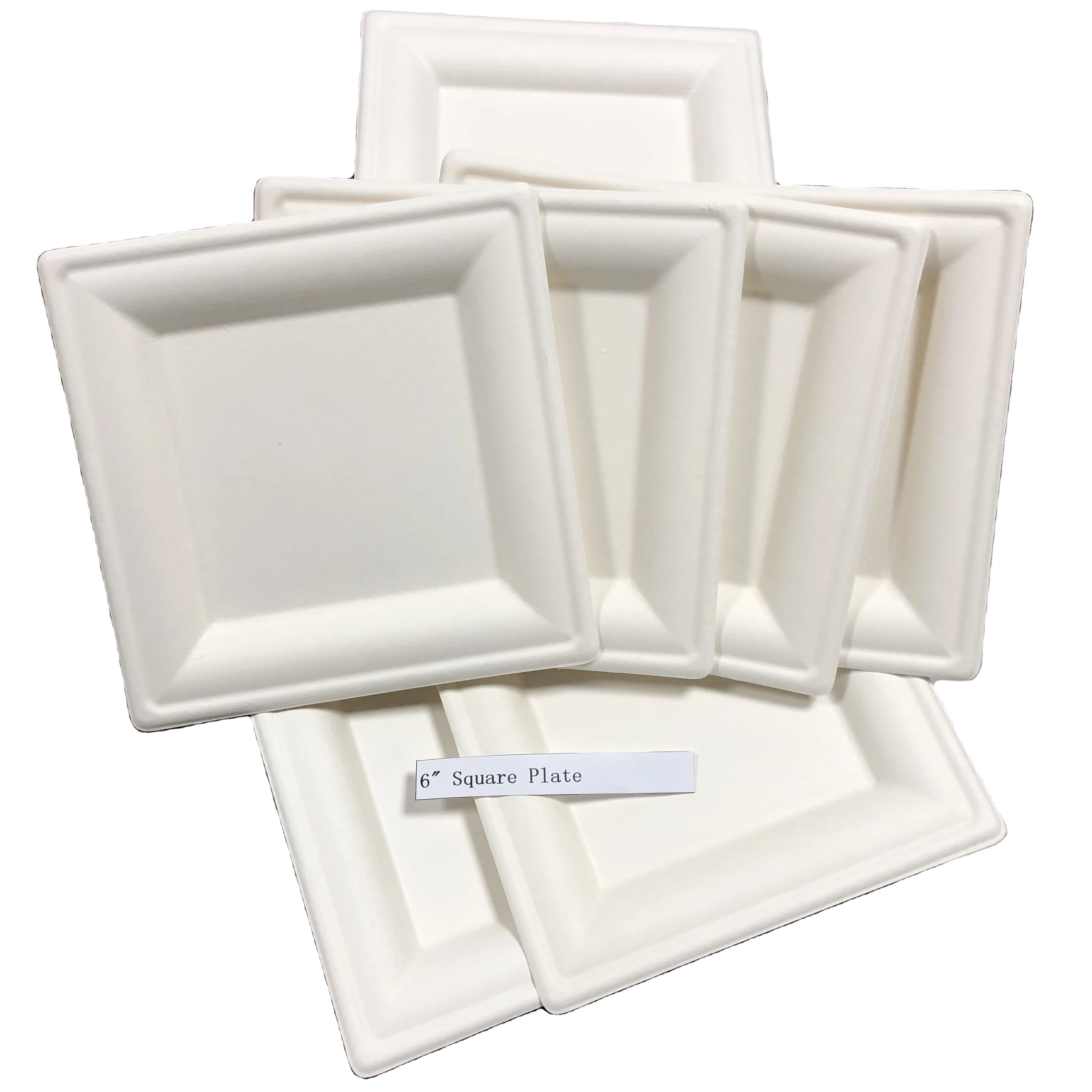 Eco friendly Biodegradable disposable natural compostable bamboo plates set tableware