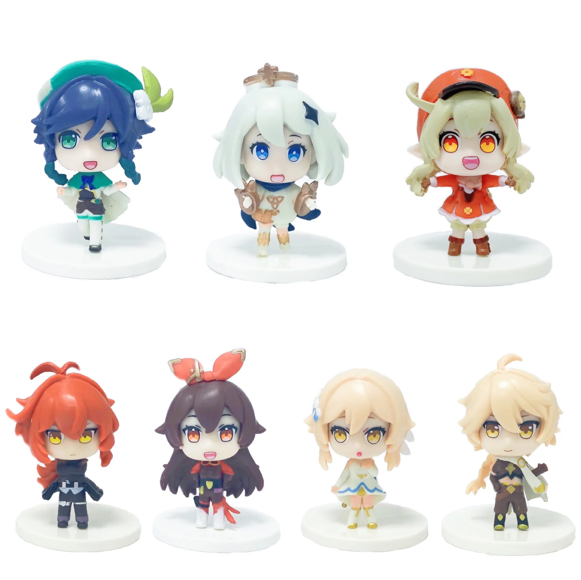 6in1 7in1 Genshin Impact Klee Cute Figure Office Ornaments