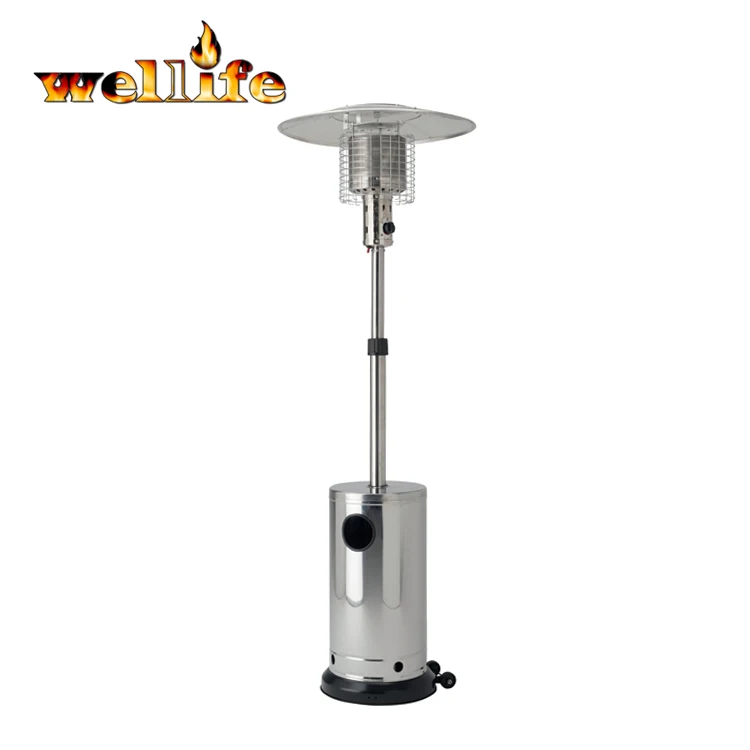 Standing propane gas patio heater for garden outdoor