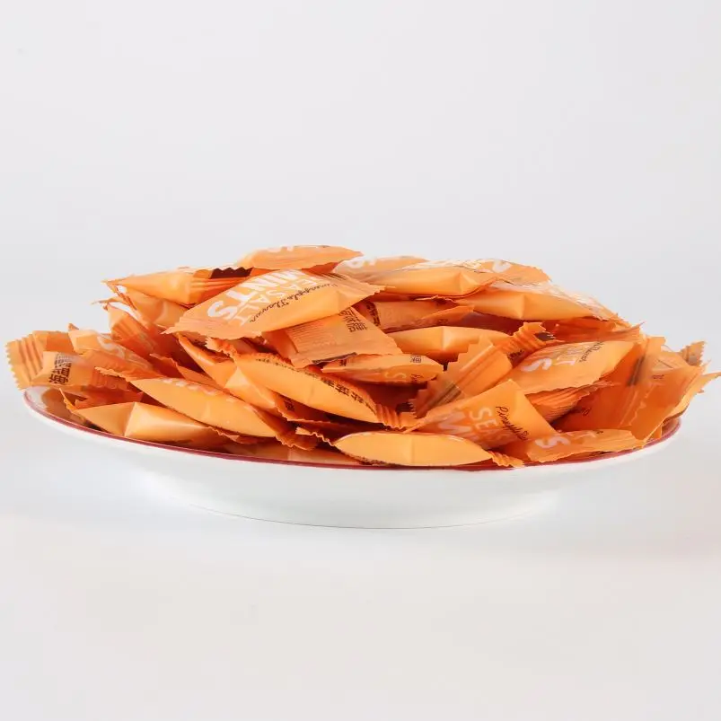 
China wholesale Tablets Orange Bulk colorful packaging candy casual snacks 