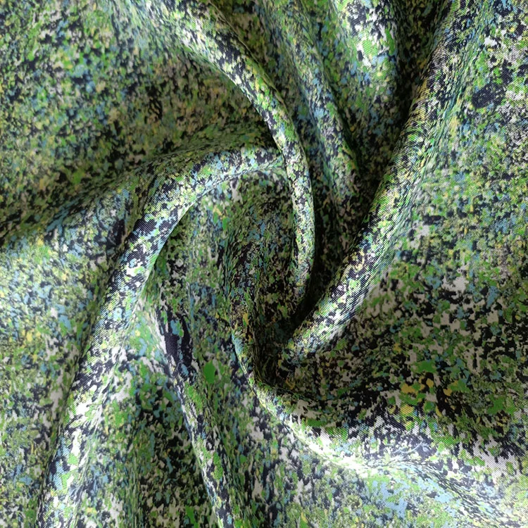 Custom  Digital Prints Twill  Viscose Silk   Fabric For Garments
