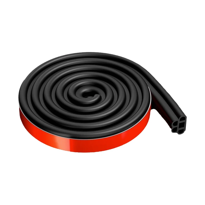 Automotive-Grade Weather Stripping - Double-Bulb Seal for Tailgates and Doors